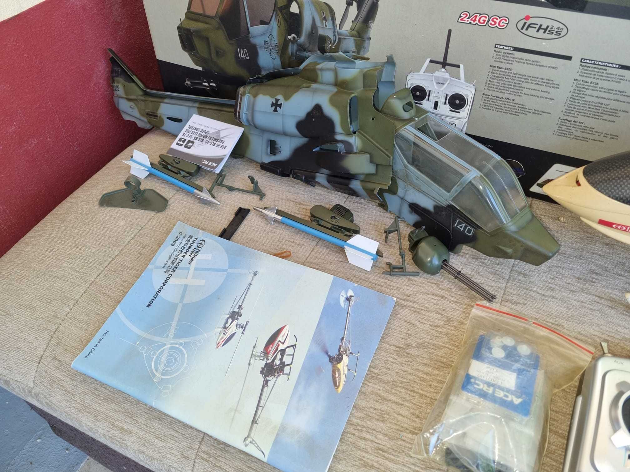 Helicóptero RC Thunder Tiger AH-1W Super Cobra E325 Super Combo - RARO