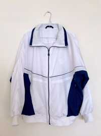 Biała bluza sportowa vintage C&A Rodeo, ortalion, lata 90