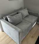 Sofa amerykanka sztruksowa szara SOFI