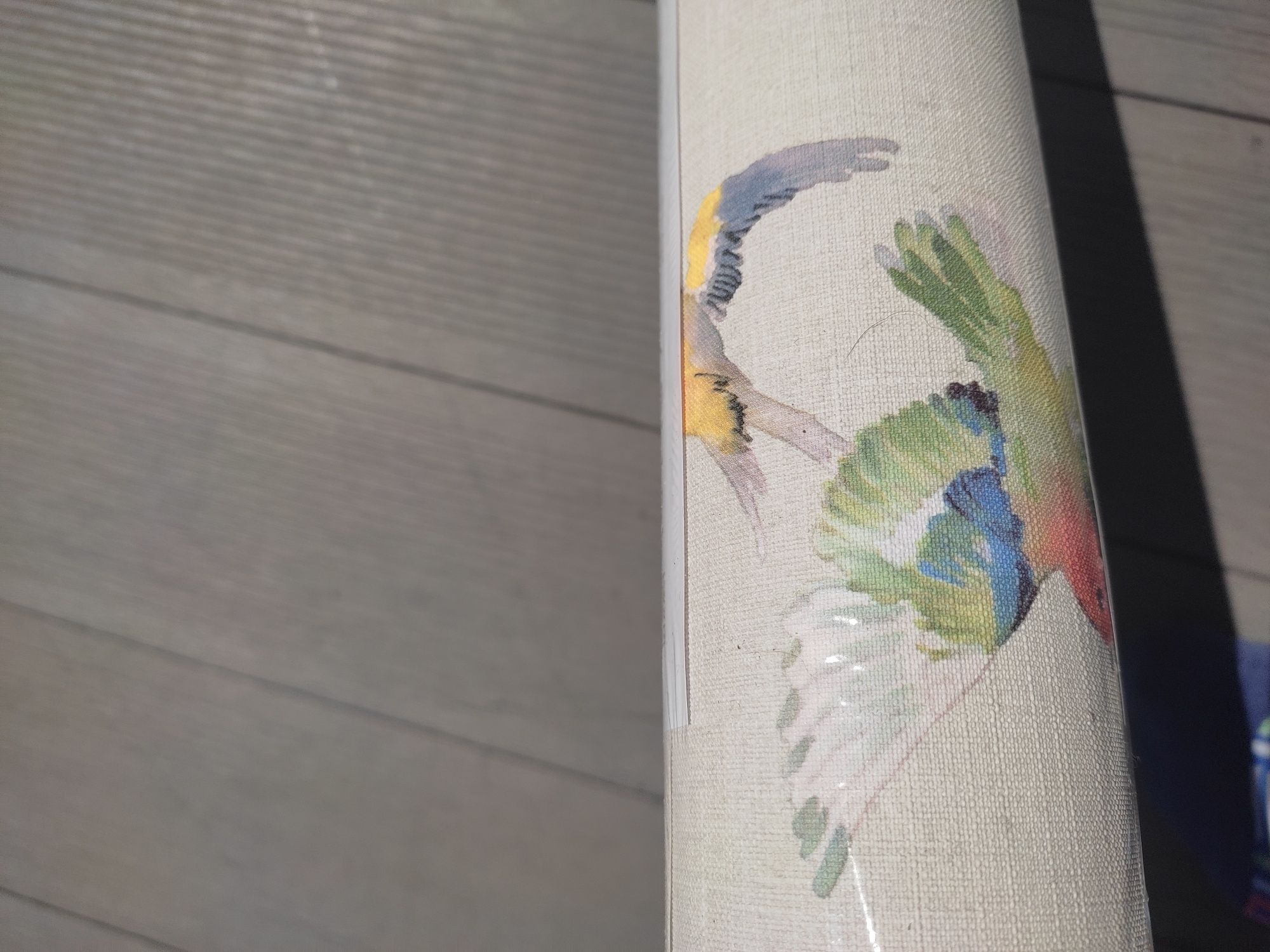 Rasch 401158 piękna tapeta nowa ptaki faktura płótna