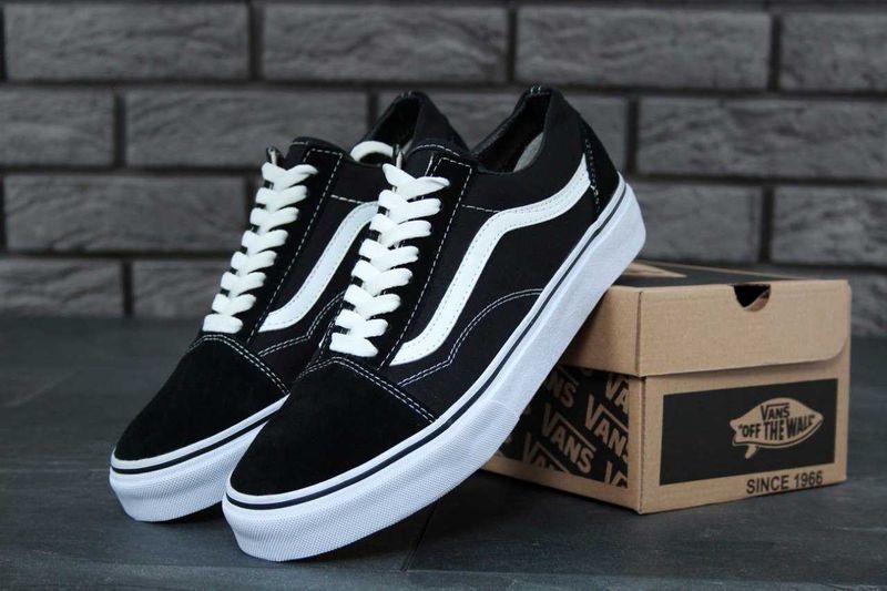 Унисекс черные кеды Vans Old Skool Classic кроссовки ванс олд скул