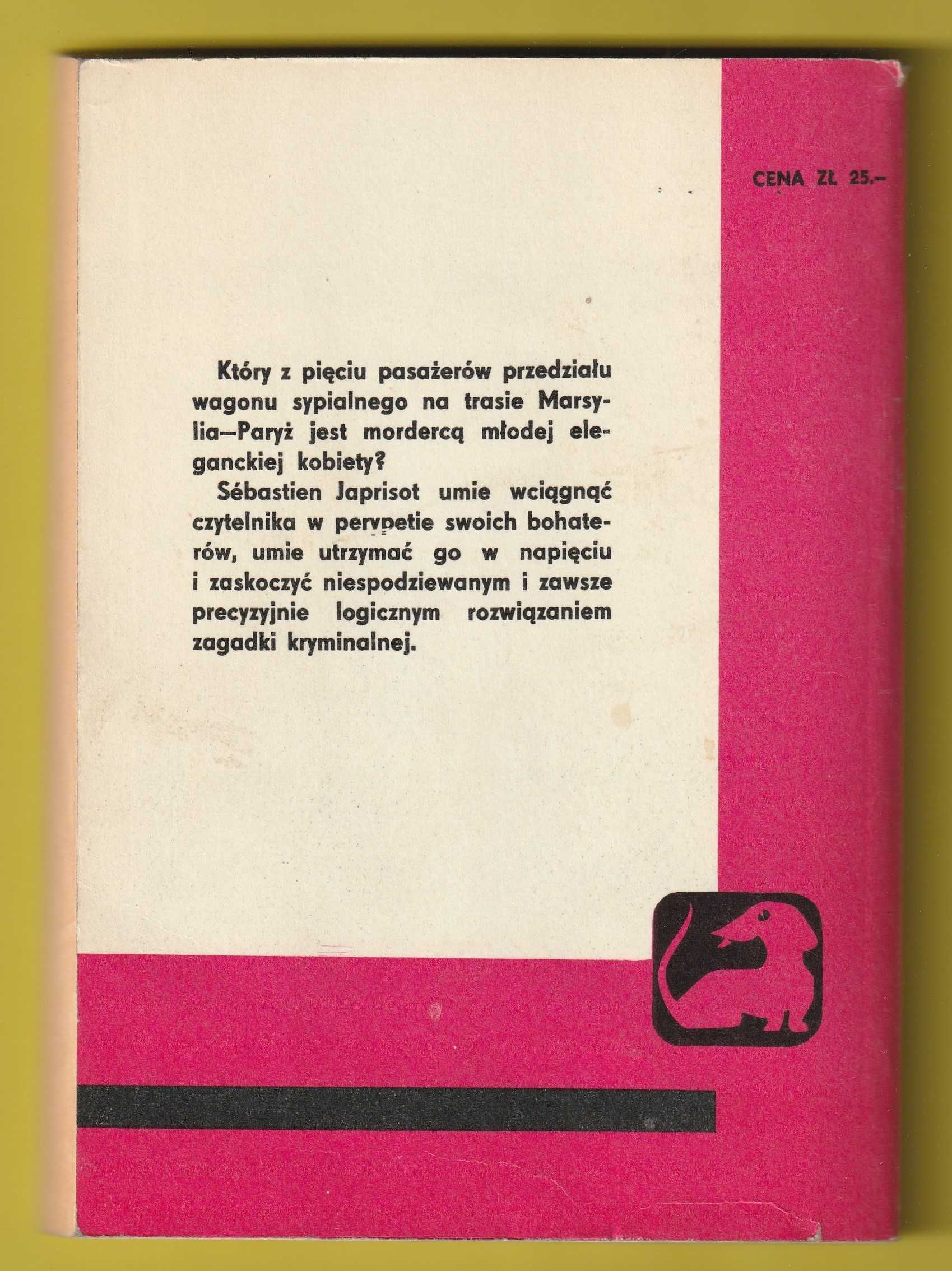 Przedział morderców - SEBASTIEN JAPRISOT - 1975 - seria z Jamnik