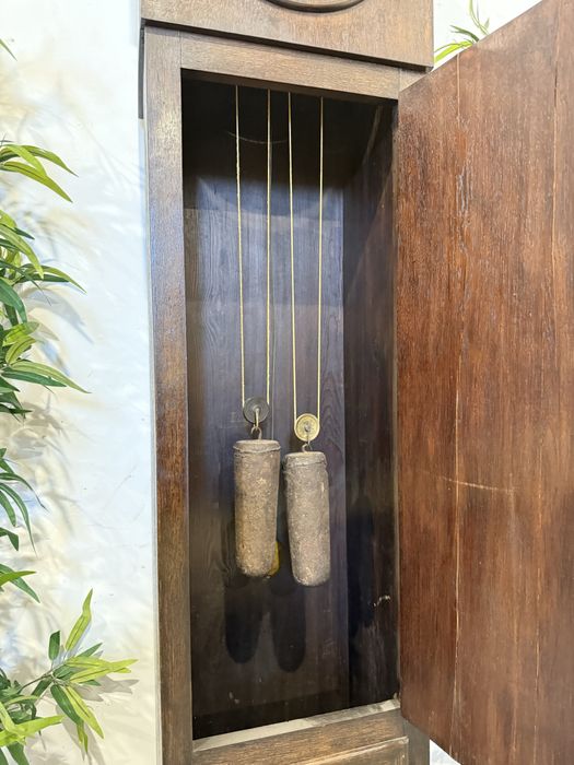 Piękny dębowy zabytkowy zegar po renowacji super stan dowóz wysyłka