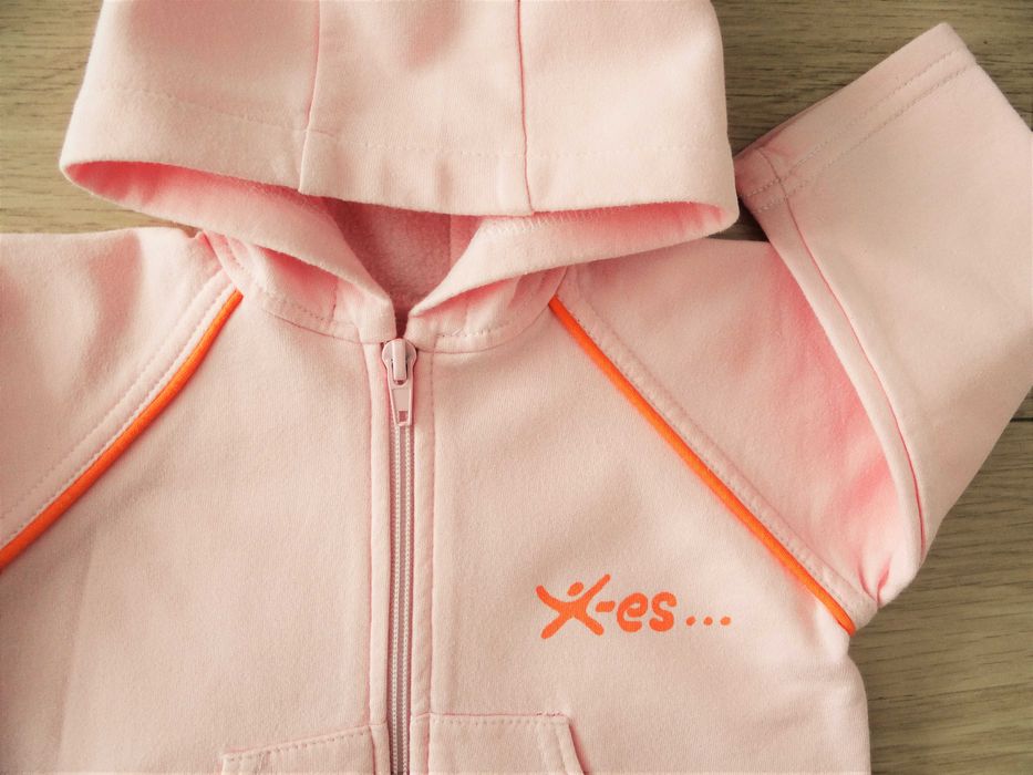 Różowa bluza z kapturem | rozm. 74/80 | jak nowa