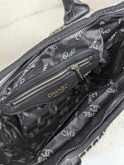 Сумка в стилі Chanel велика шопер чорна