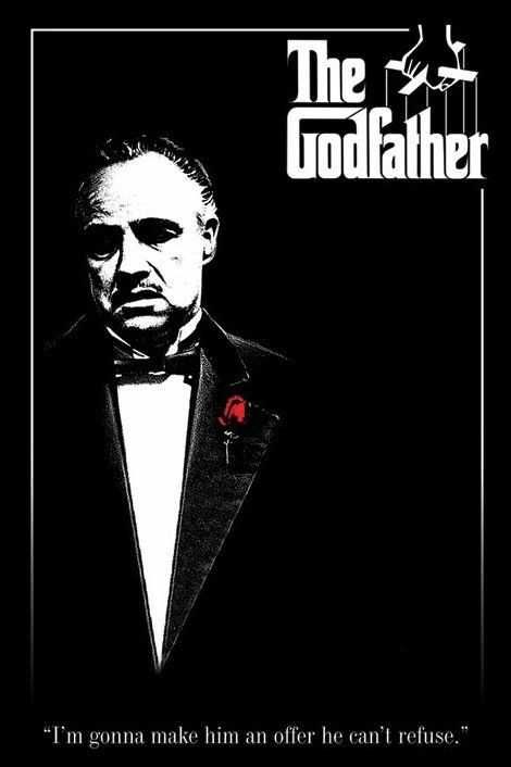 Plakat Ojciec Chrzestny Godfather A1 Nowy
