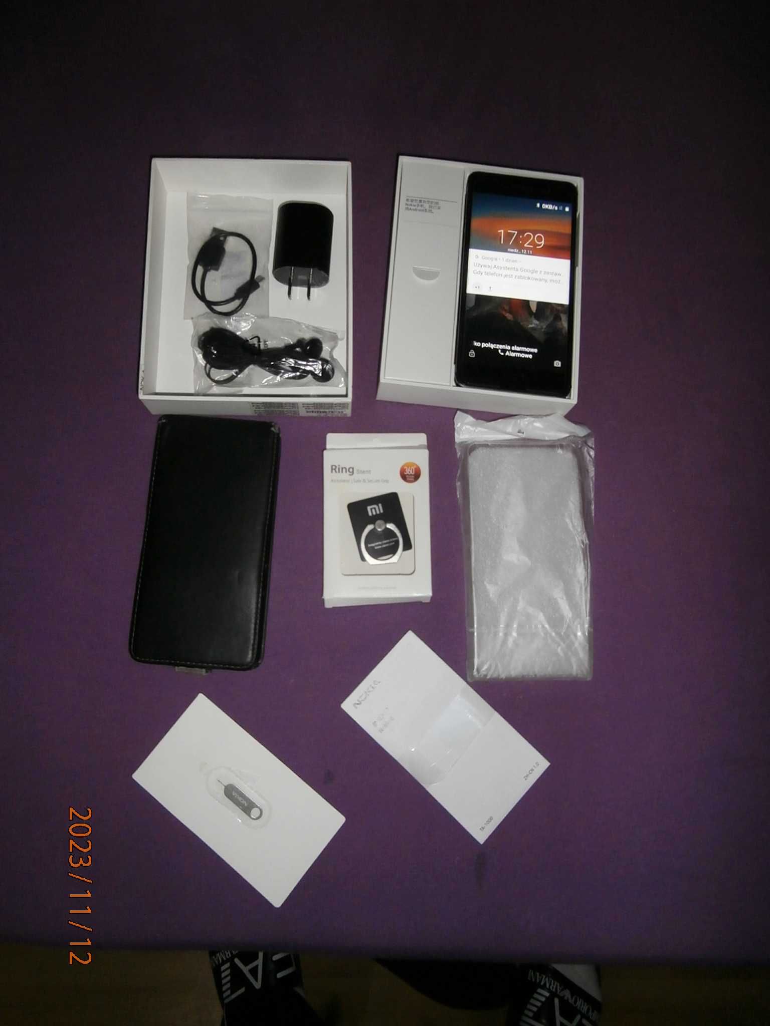 Nokia 6 + ładowarka stojąca, etui, inne dodatki - sprawna czytaj opis