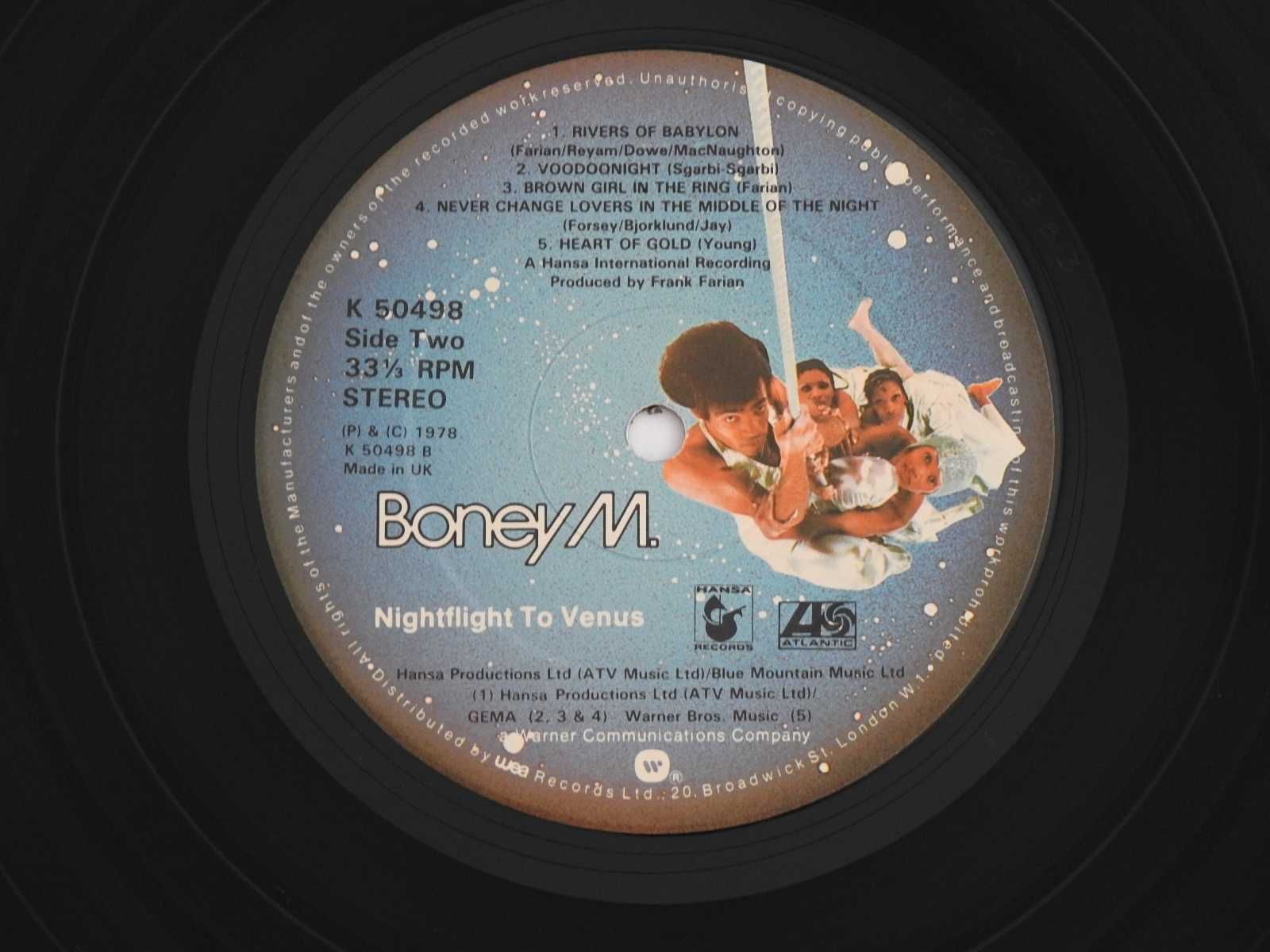 Boney M Nightflight To Venus пластинка Великобритания 1978 NM 1press