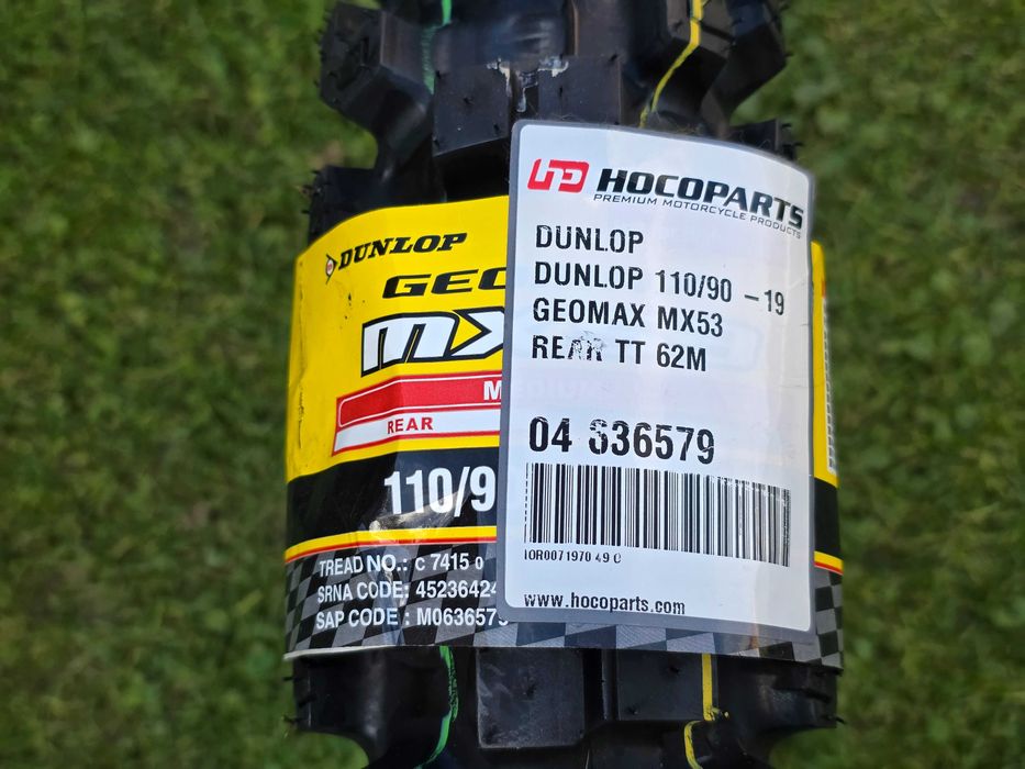 Nowa opona Dunlop Geomax MX53 roz. 110/90-19 TT 62M