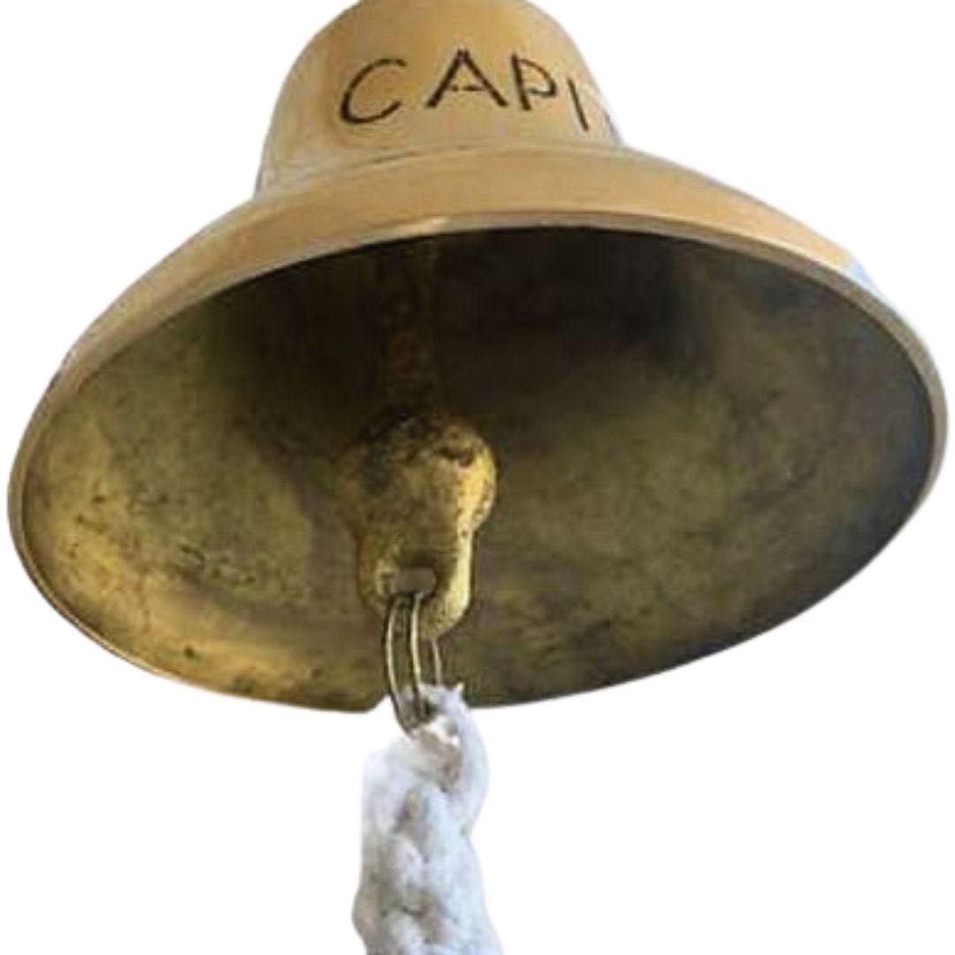 РОЗПРОДАЖ ‼️ Дзвін корабельний бронзовий CAPITAN
