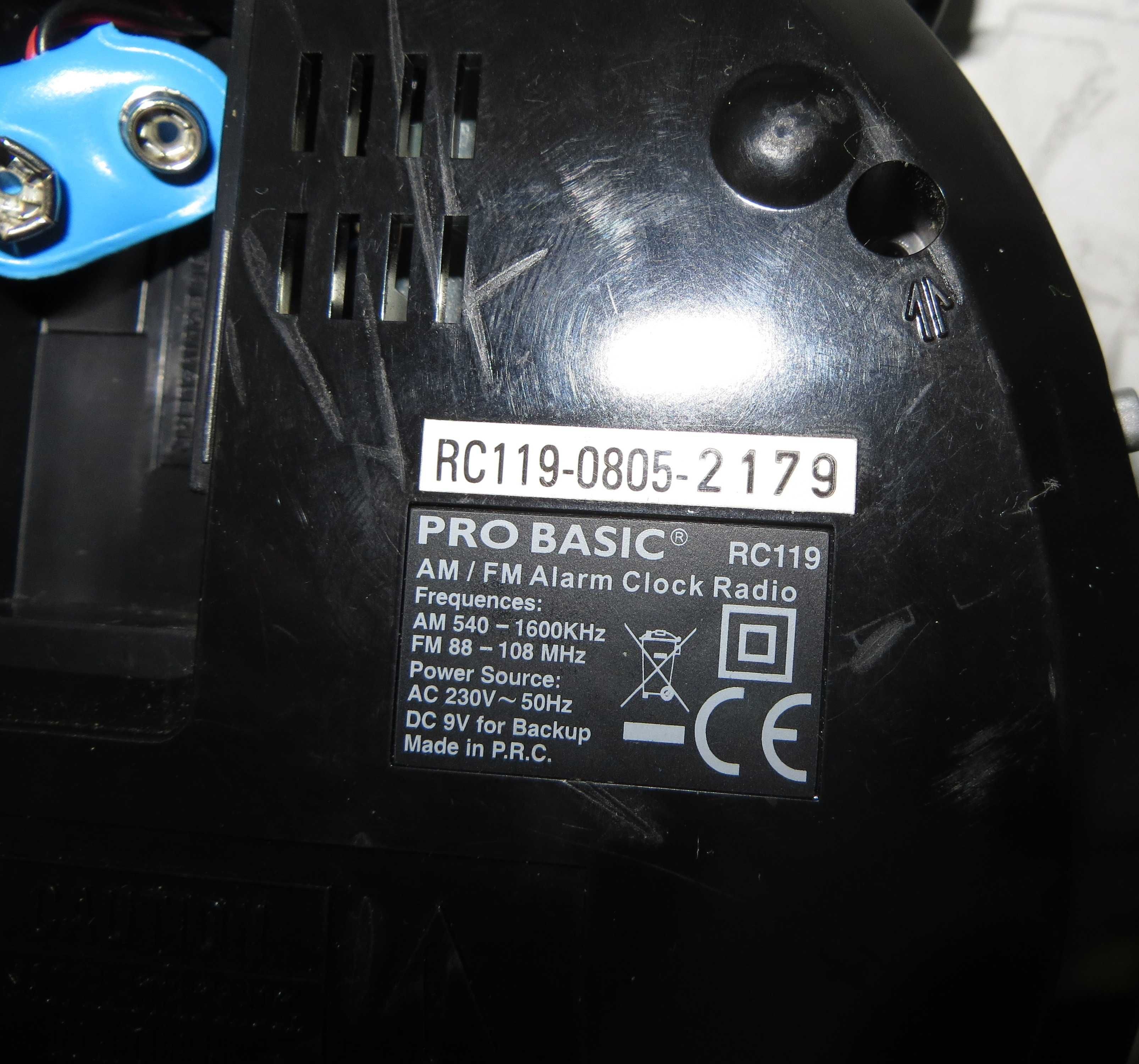Радіобудильник PRO BASIC RC119