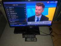 tv samsung 24 cale  + dekoder dvbt2 hevc