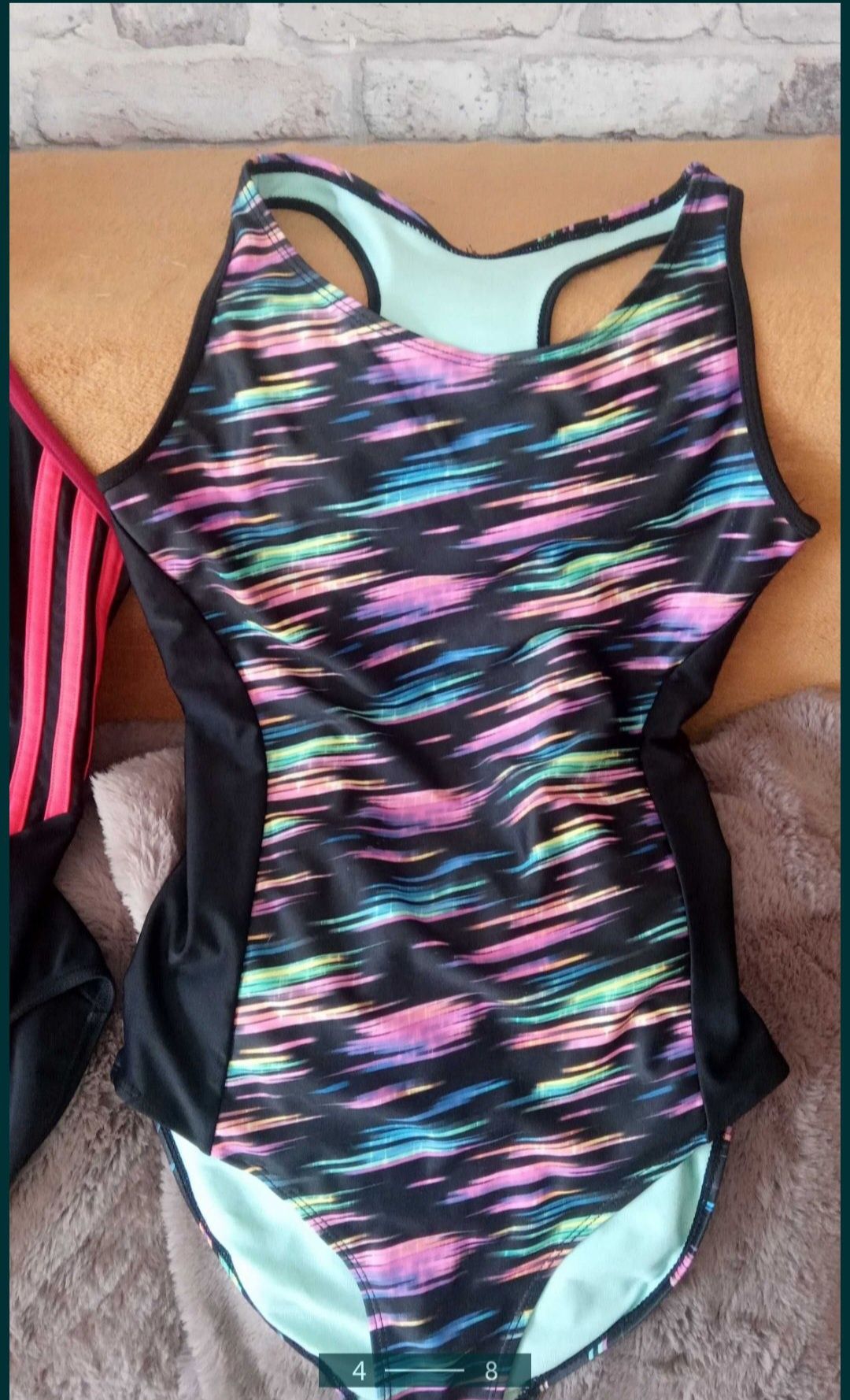 Adidas 2stroje kąpielowe od 10-20 lat wzr,150-160