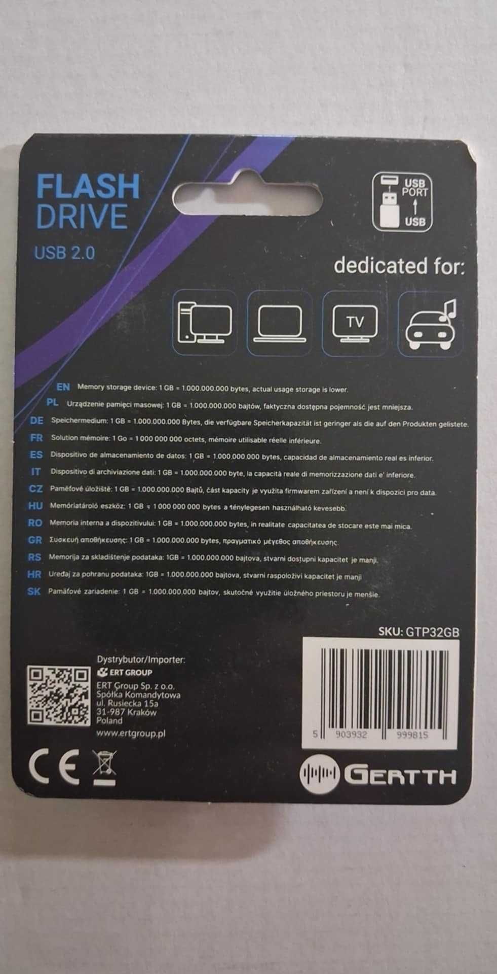 GERTTH pendrive 32GB USB 2.0
