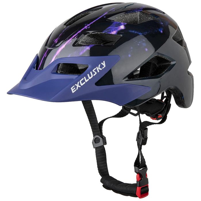 Kask rowerowy z daszkiem miejski rozmiar M 50-57 cm