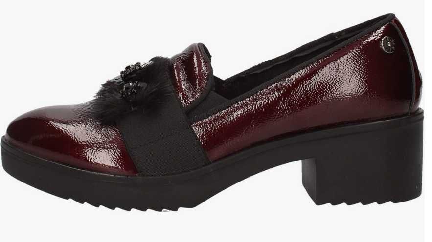 ENVAL SOFT Dekoltowe Buty Burgundowe Damskie r.40