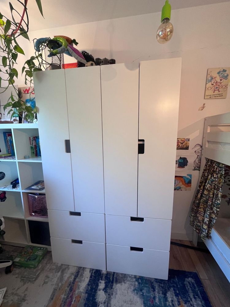 Szafa ikea stuva biała 1 szt z półkami