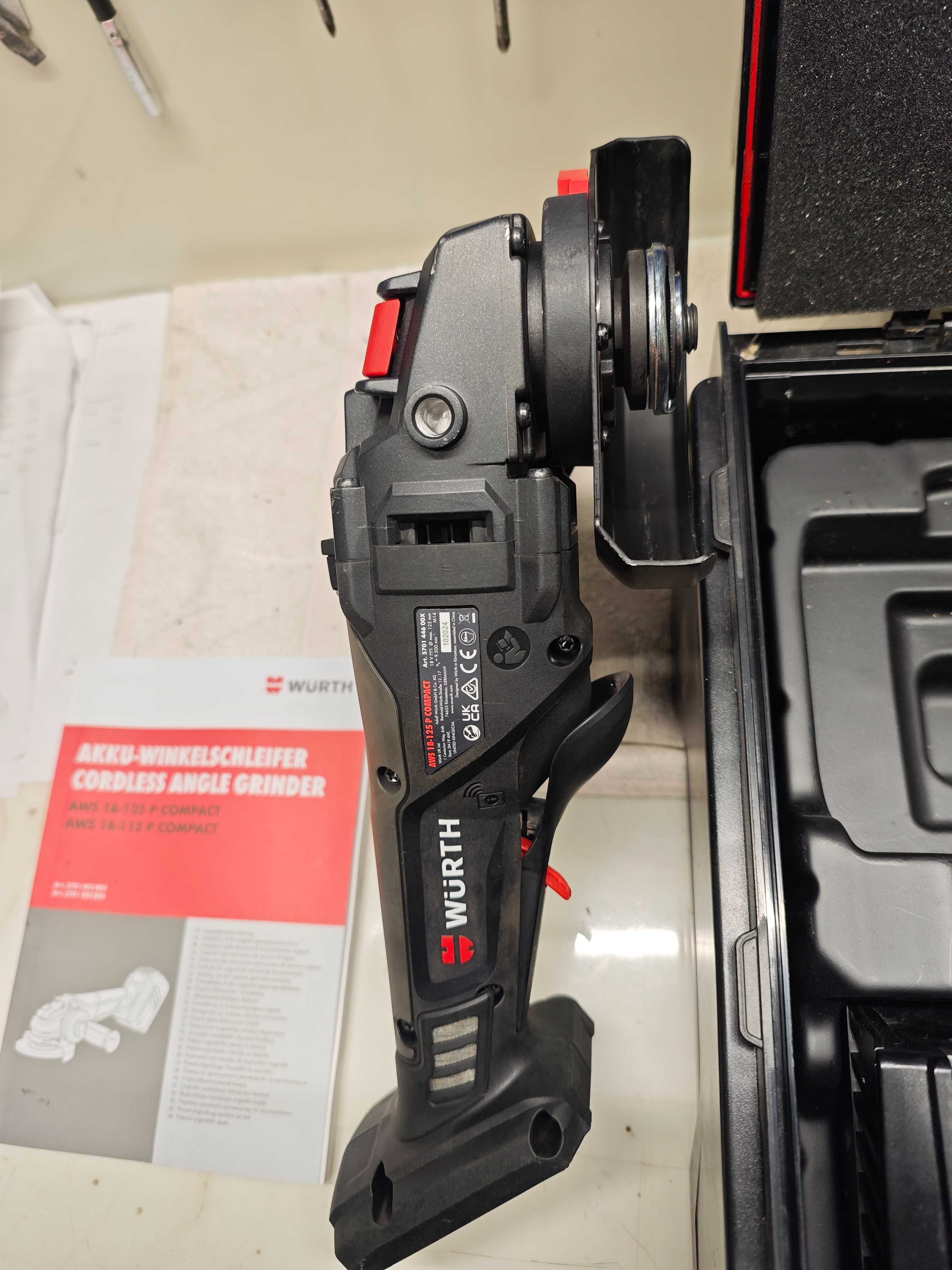 Szlifierka kątowa Wurth AWS 18-125 P Compact 24rok jak nowa