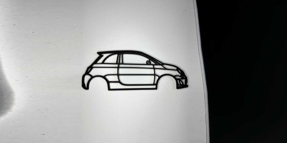 Silhueta Fiat 500 3D