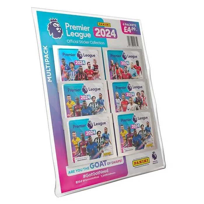 10x Naklejki piłkarskie PANINI Premier League- Multipack