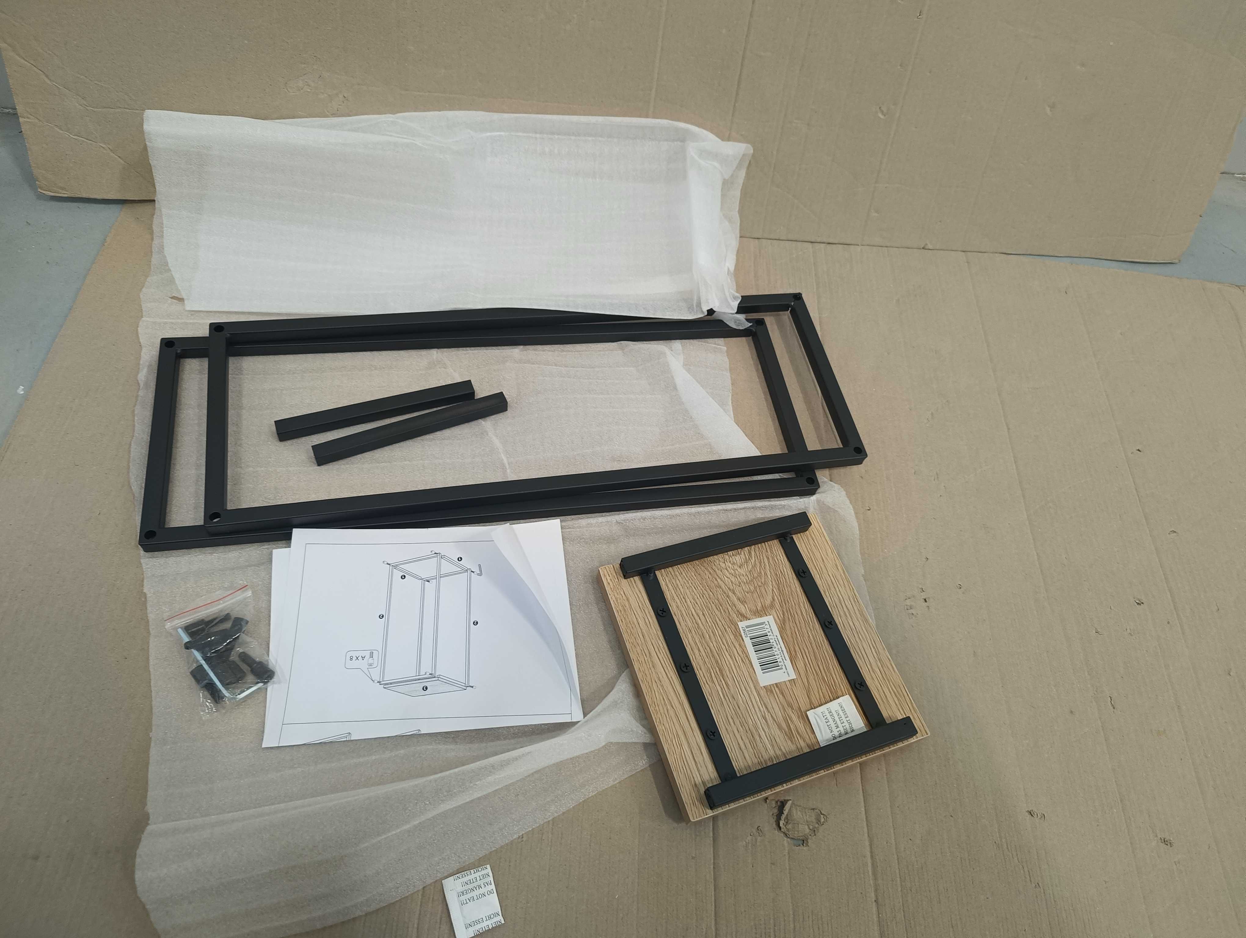 HAKU Möbel Kolumna na kwiaty MDF dąb czarna 19x19x54cm NOWE