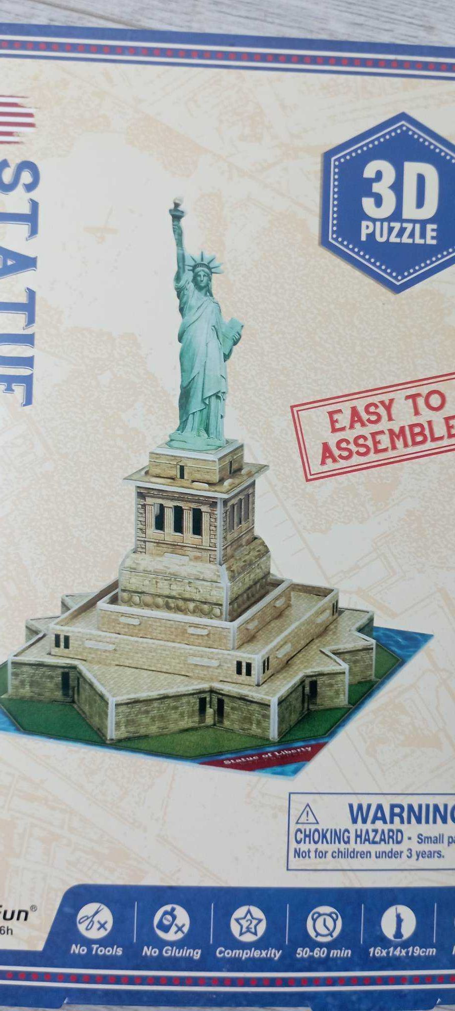 Piankowe Puzzle 3D Statua Wolności