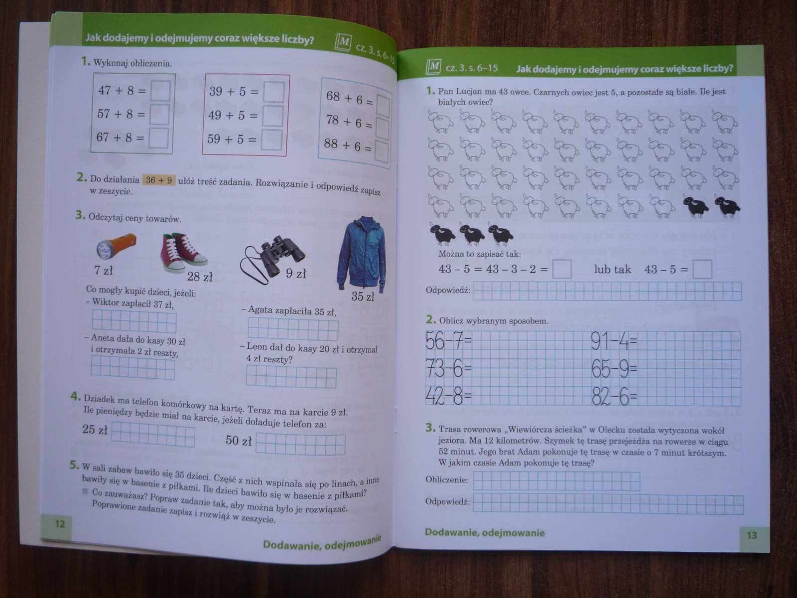 Nowe Nasze ćwiczenia 2 cz. 2 i 3 Zestaw Matematyka Ćwiczenia klasa 2