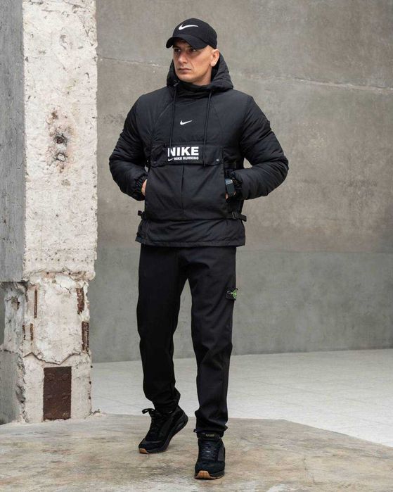 Коротка тепла чоловіча куртка демісезонна осінь зима зимовий анорак