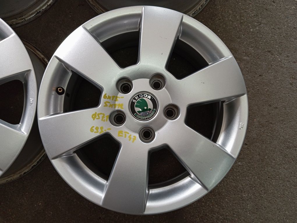 Felgi aluminiowe 5x112 15" Skoda