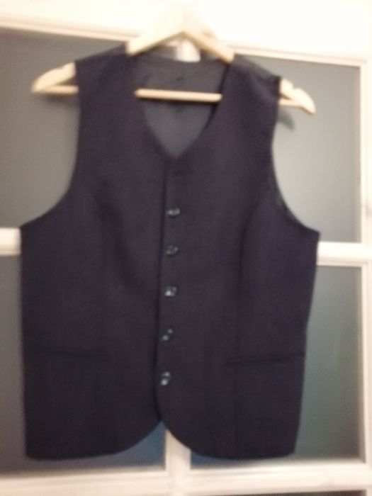 Garnitur 3 częściowy grafit szary 48/170 marynarka kamizelka spodnie