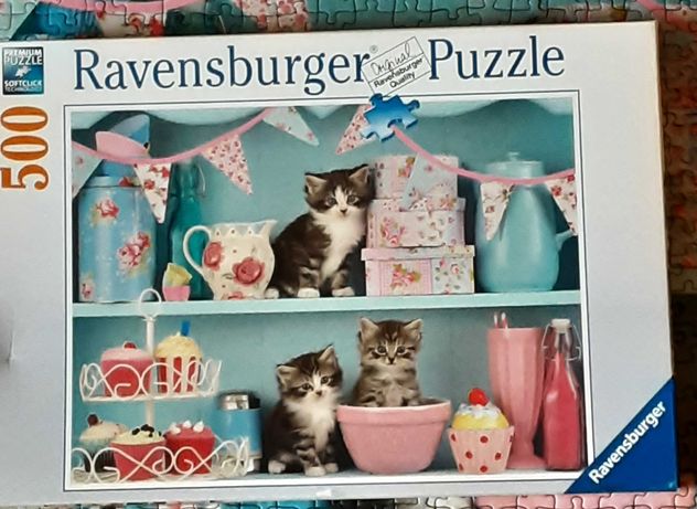 Puzzle Ravensburger 500 Koty i kotki