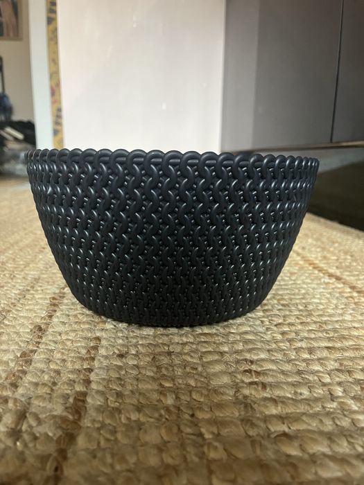 Doniczka/oslonka szara