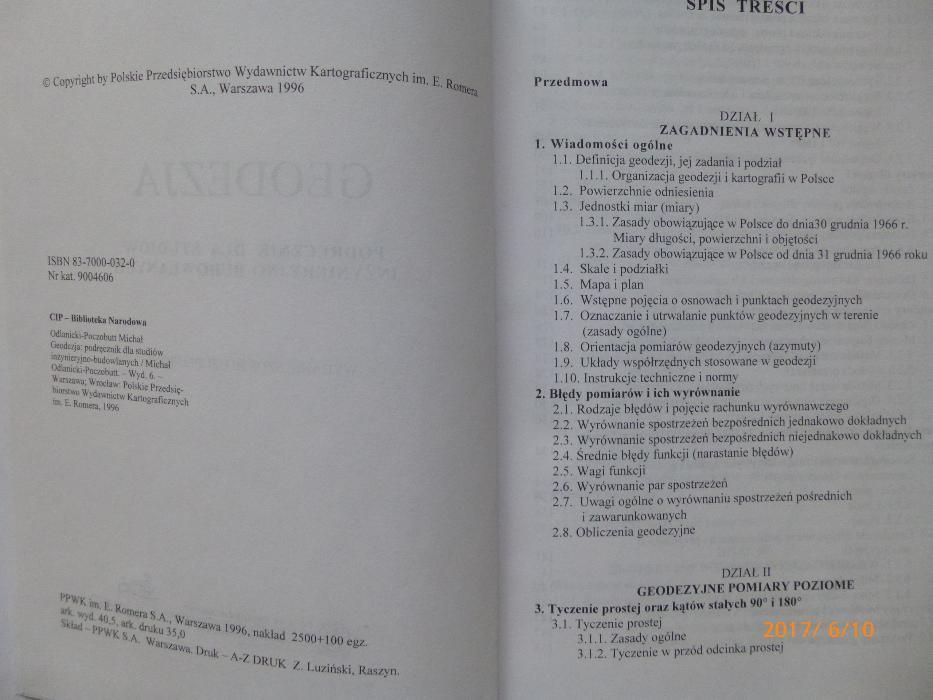 GEODEZJA podręcznik dla studentów inżynieryjno-budowlanych!