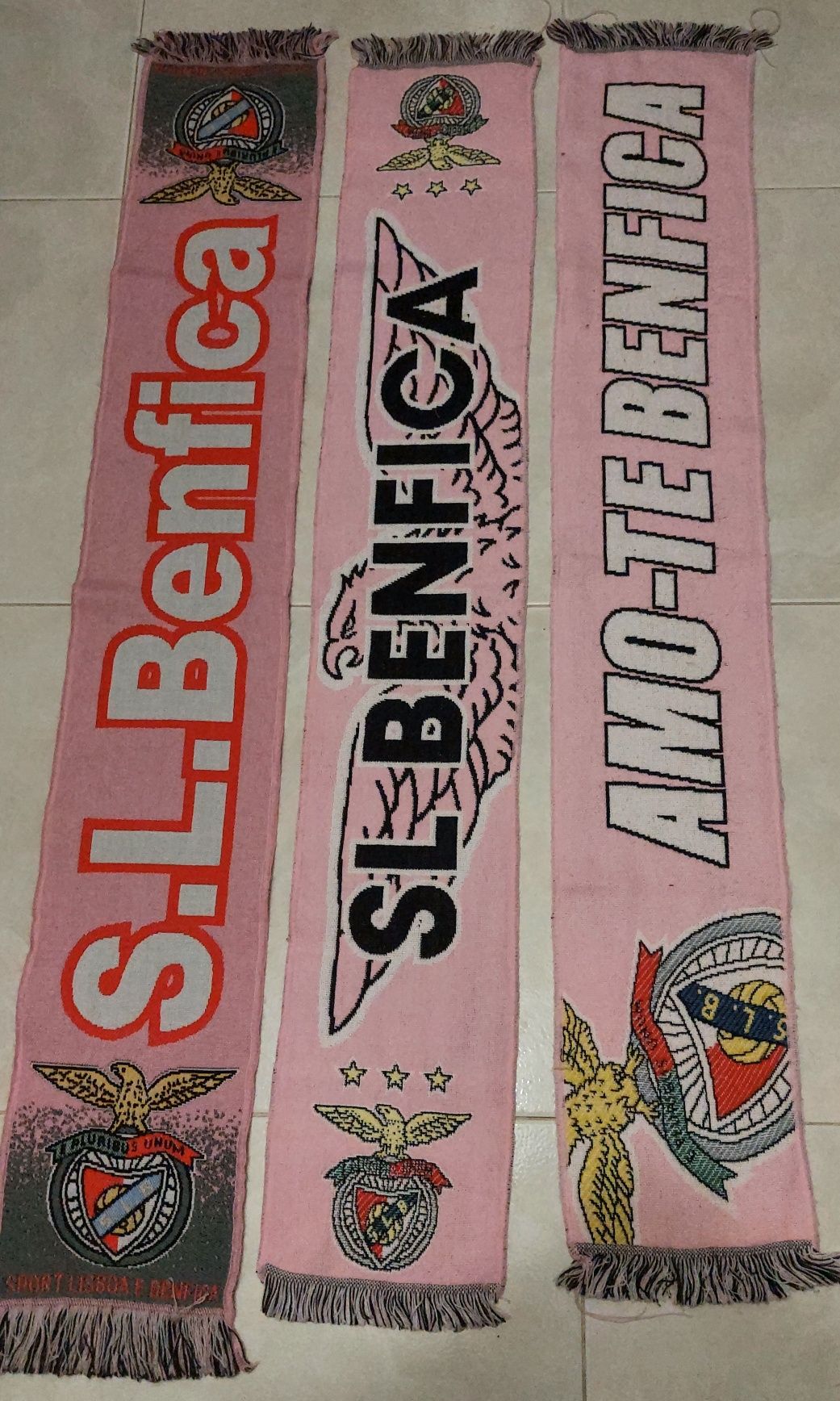 3 Cachecois lindos Rosa
