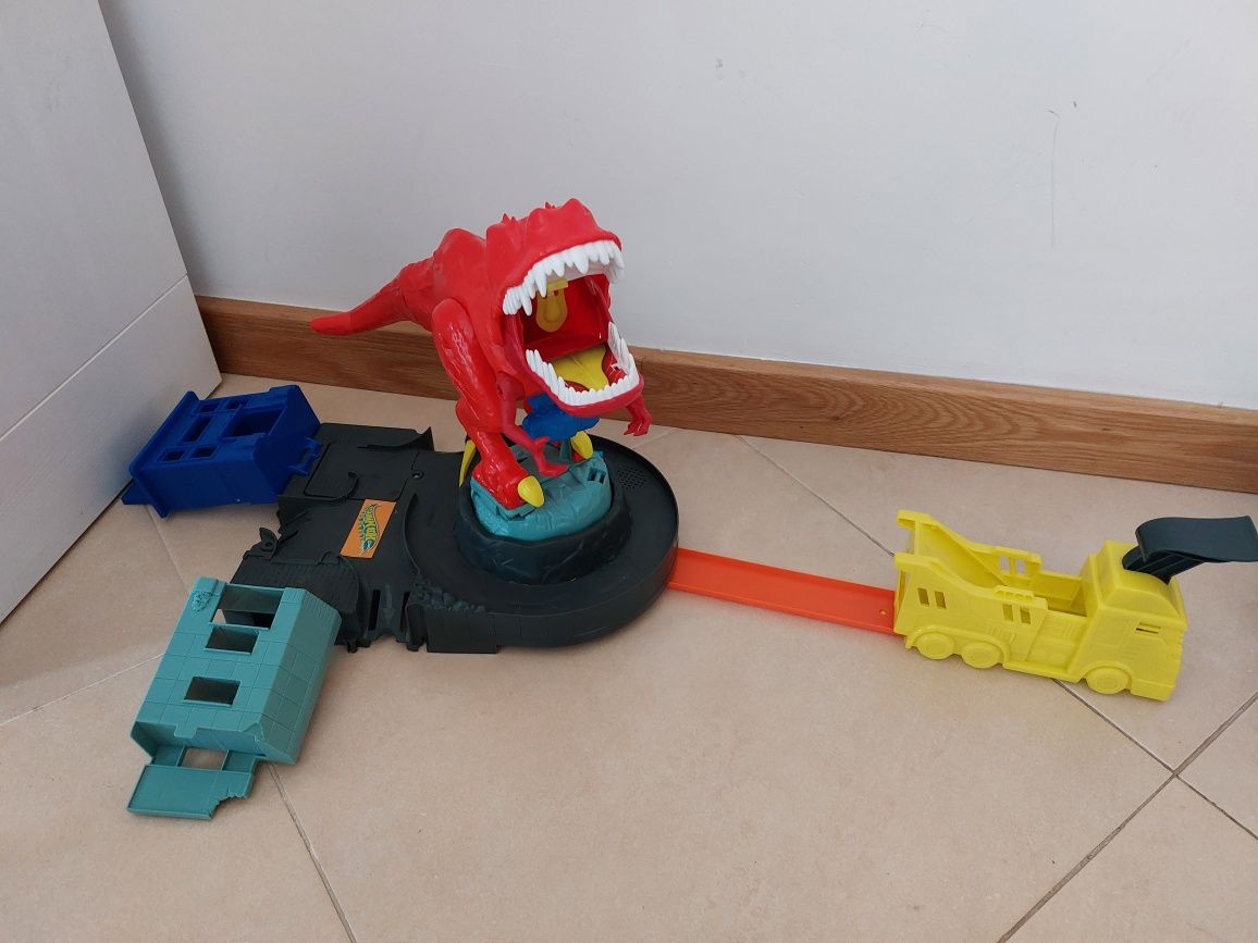 Pista Hot Wheels City T-rex Demolidor Mattel Gfh88
