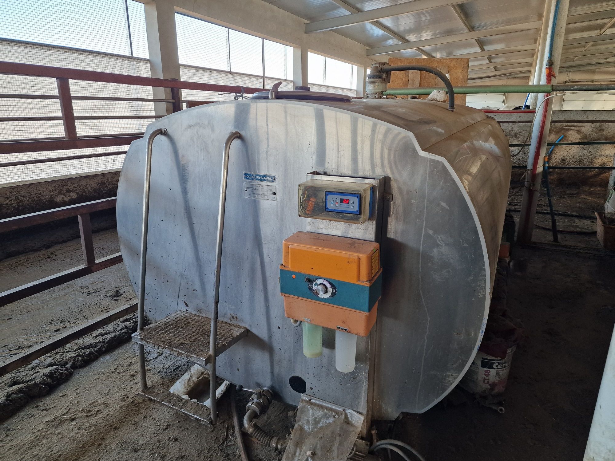 Zbiornik schladzalnik mleka 5000 litrów z odzyskiem AlfaLaval DeLaval