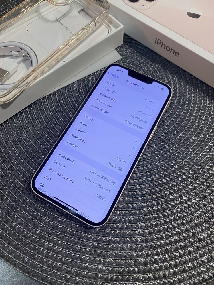 Iphone 13 128GB różowy stan idealny komplet gwarancja