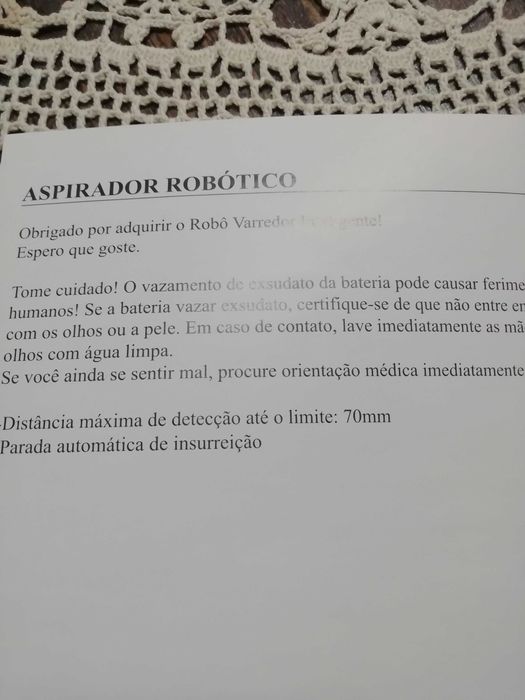 Aspirador robot novo