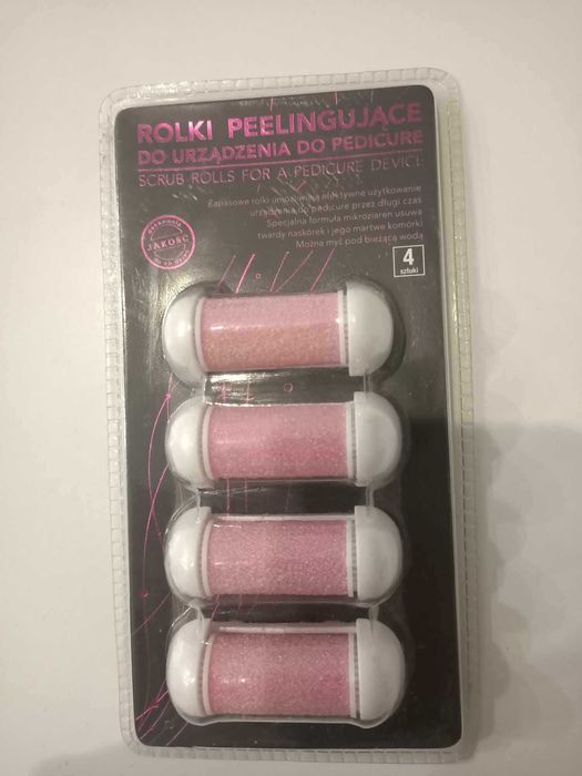 Rolki peelingujące do urządzenia do pedicure