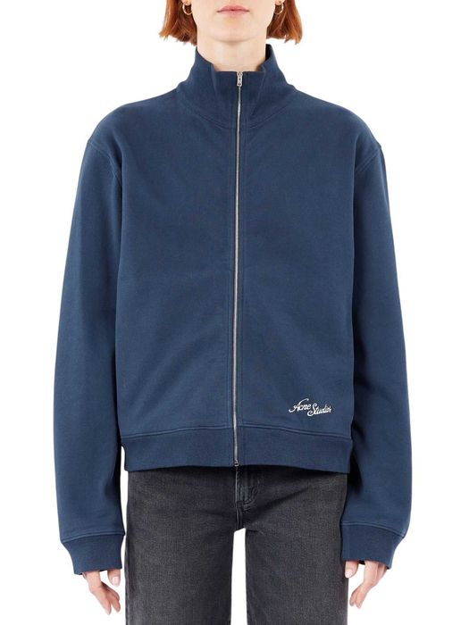 Світшот Acne Studios Zip-Up Sweatshirt Deep Blue