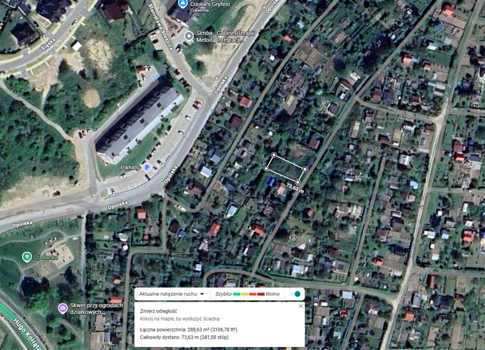 Ogródek ROD Gryfino aleja Wojska Polskiego - dzialka ok. 288 m2