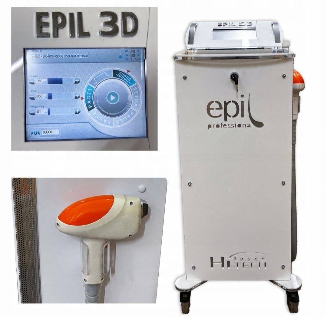 Hi-Tech Laser для депиляции Epil 3D+RF 755+810+1064 нм 1000 Вт