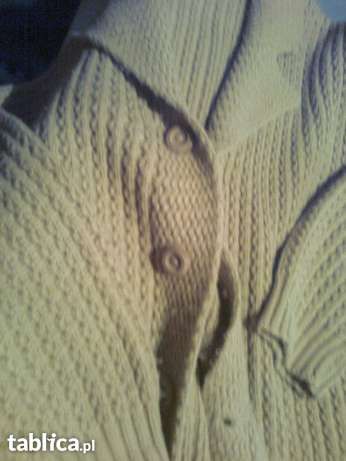 Męski gruby sweter beżowy bardzo ciepły