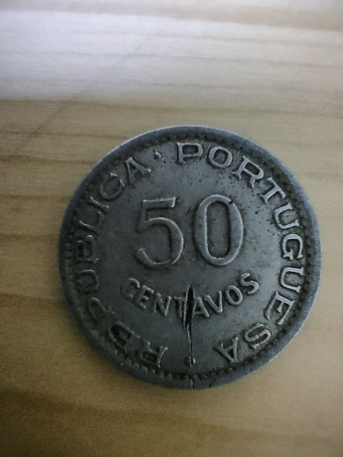 Moeda 50 centavos Angola 1950