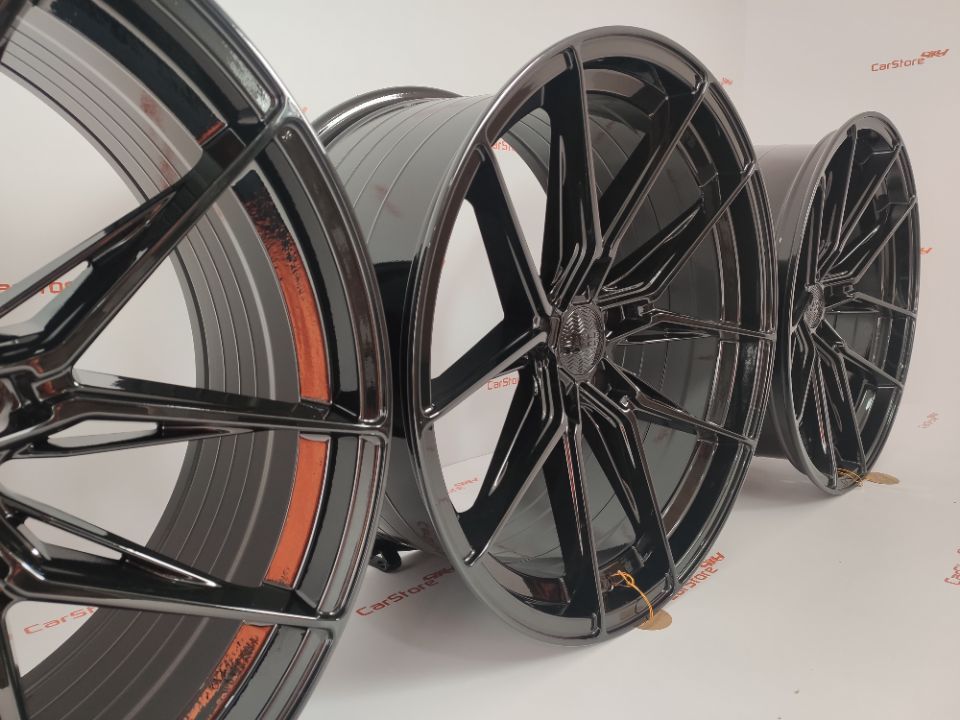 Jantes Haxer HX036 19 x 8.5 ET33 + 9.5 et 40 5x120 72.6 Preto Brilhant