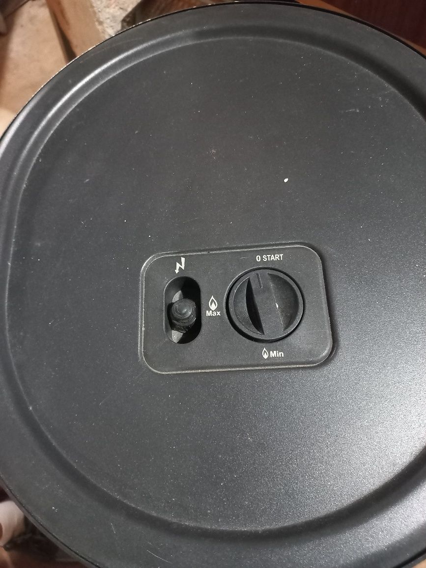 Aquecedor com garrafa de gás