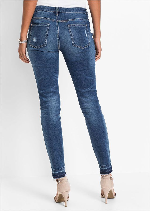 bonprix jeansy spodnie jeansowe skinny cygaretki kieszenie 38 vv