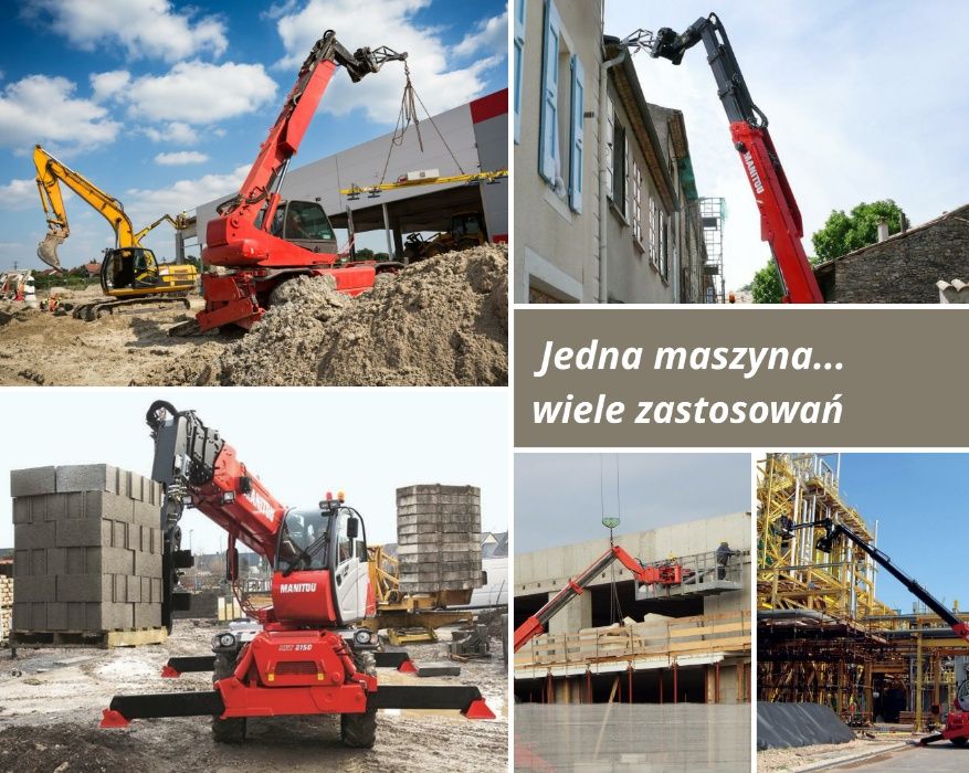 Wynajem obrotowych ładowarek teleskopowych do 25 m