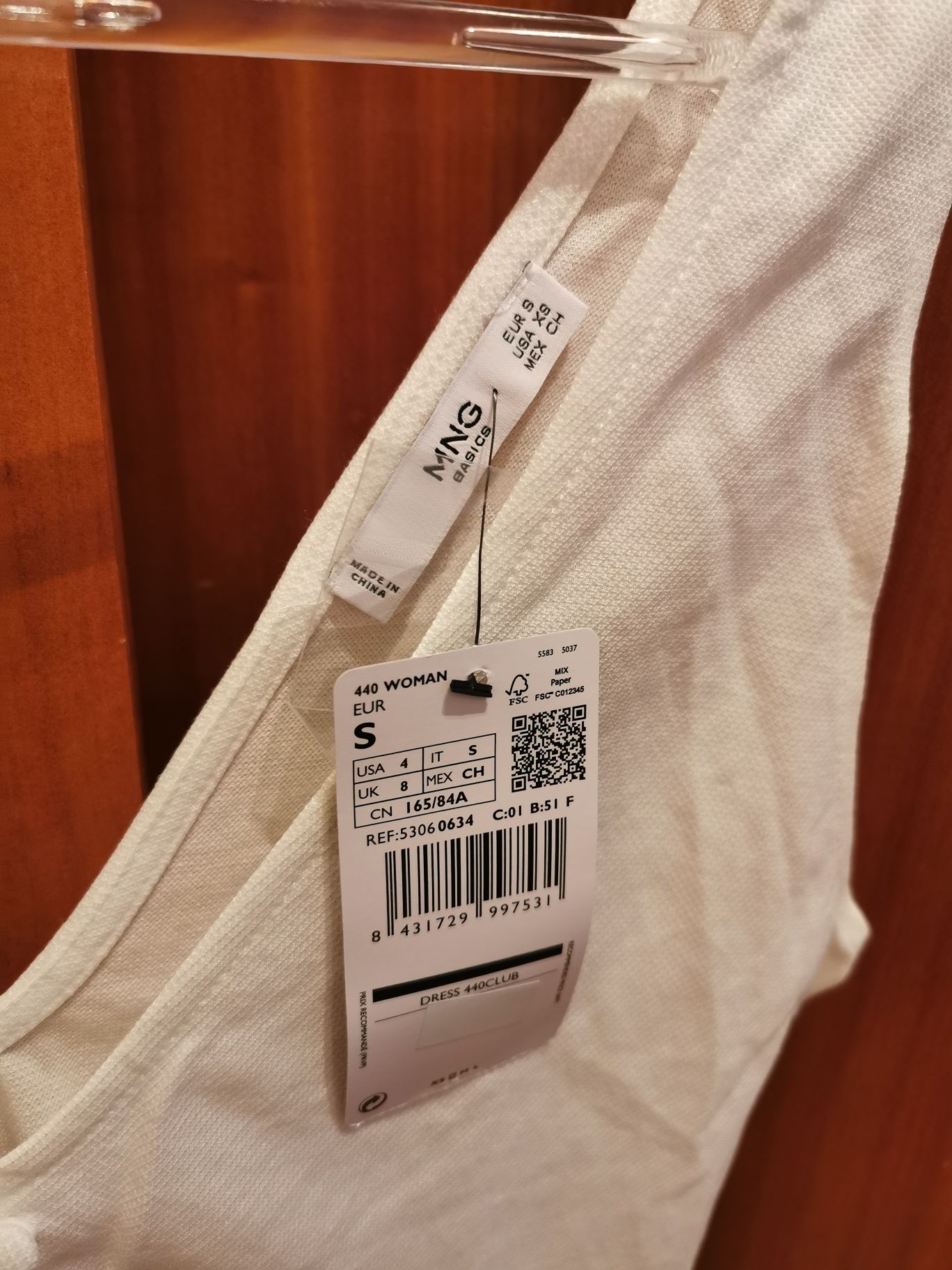 Vestido branco da Mango