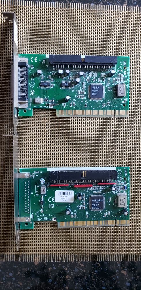 Плата контроллера Adaptec Ultra SCS 2х одним лотомI PCI Assy
